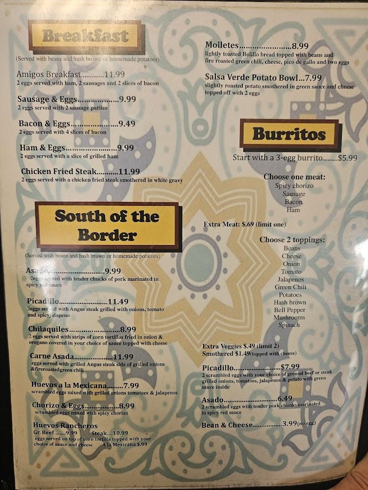 Amigos Mexican Restaurant Menu image 1